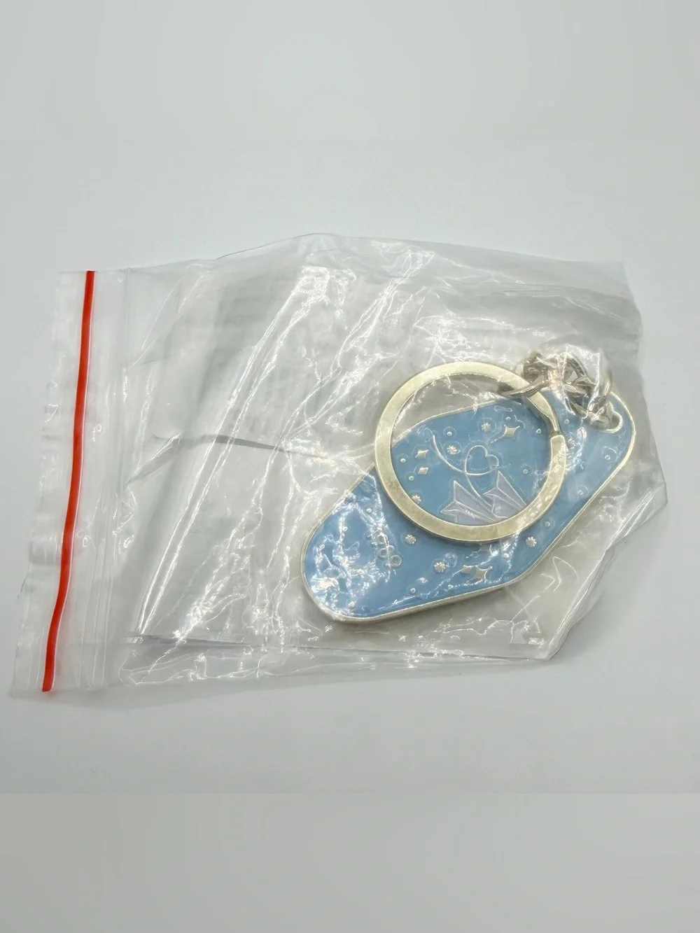 1989 Inspired Motel Keychain Blue Enamel Key Ring New Gift Fan Accessory T Swift